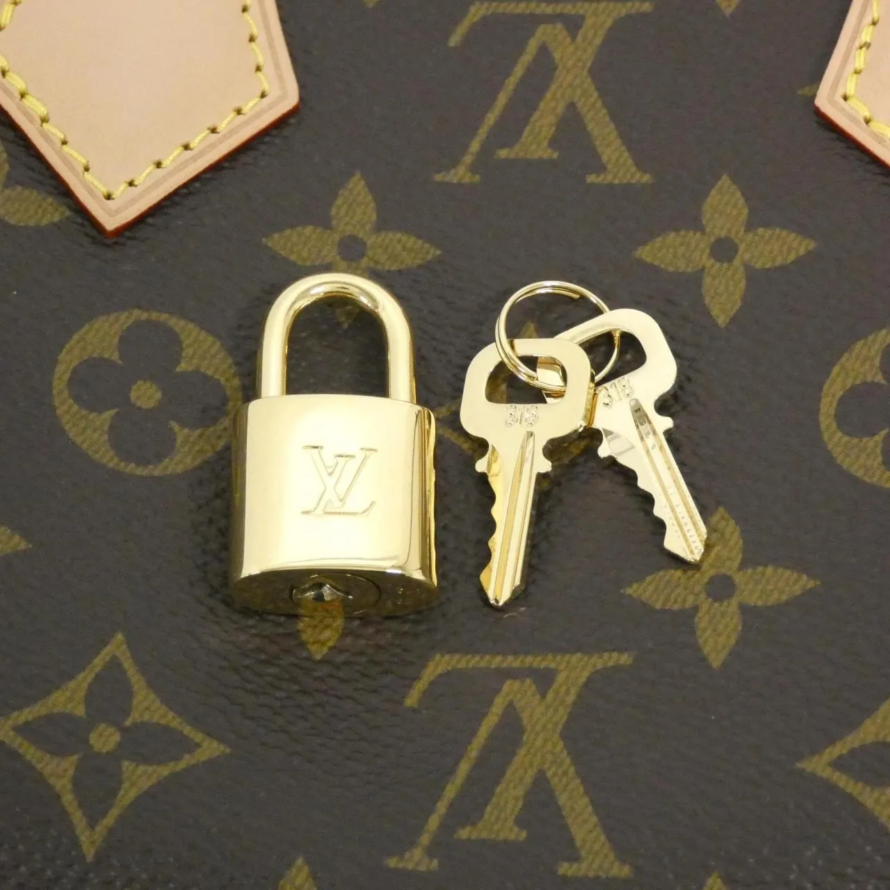 LOUIS VUITTON Speedy M46222 Boston Monogram 米色 Monogram 中古品A - 縮圖 4