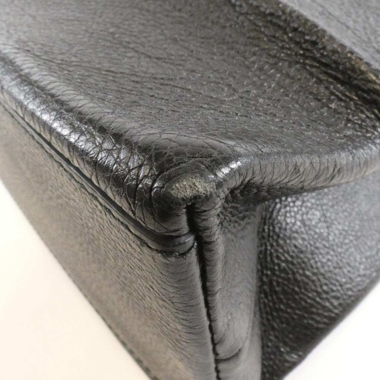 BALENCIAGA 482545 0AI1N Handbag Leather Black Leather - Thumbnail 3