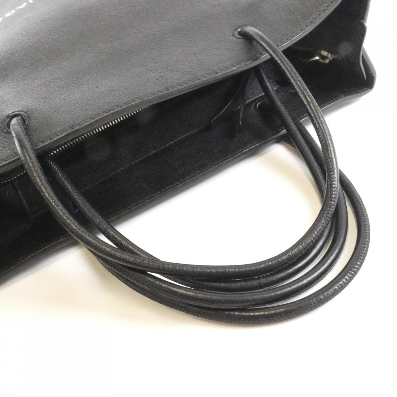 BALENCIAGA 482545 0AI1N Handbag Leather Black Leather - Thumbnail 8