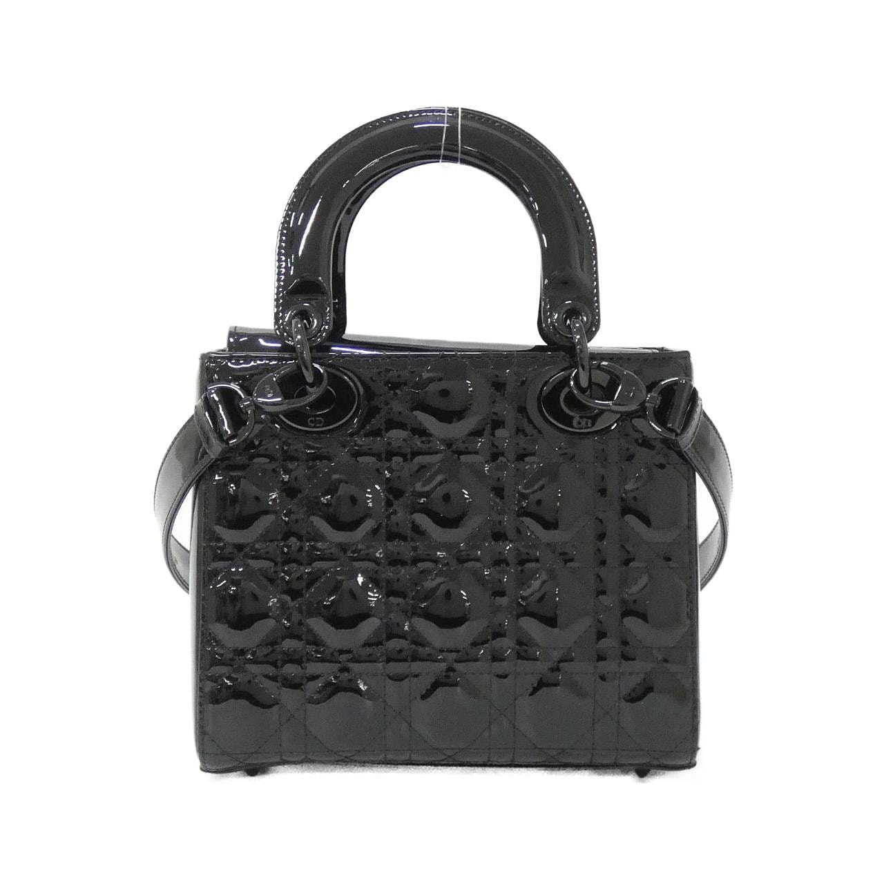DIOR Lady Dior M0531NWDD Bag Patent Leather 黑色 漆皮 中古品A - 縮圖 2
