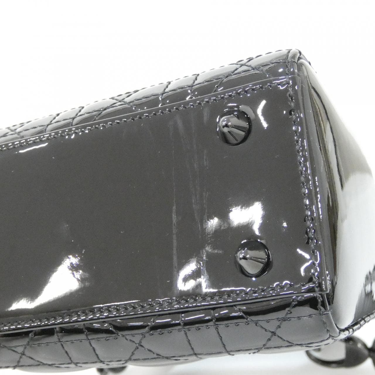 DIOR Lady Dior M0531NWDD Bag Patent Leather 黑色 漆皮 中古品A - 縮圖 3