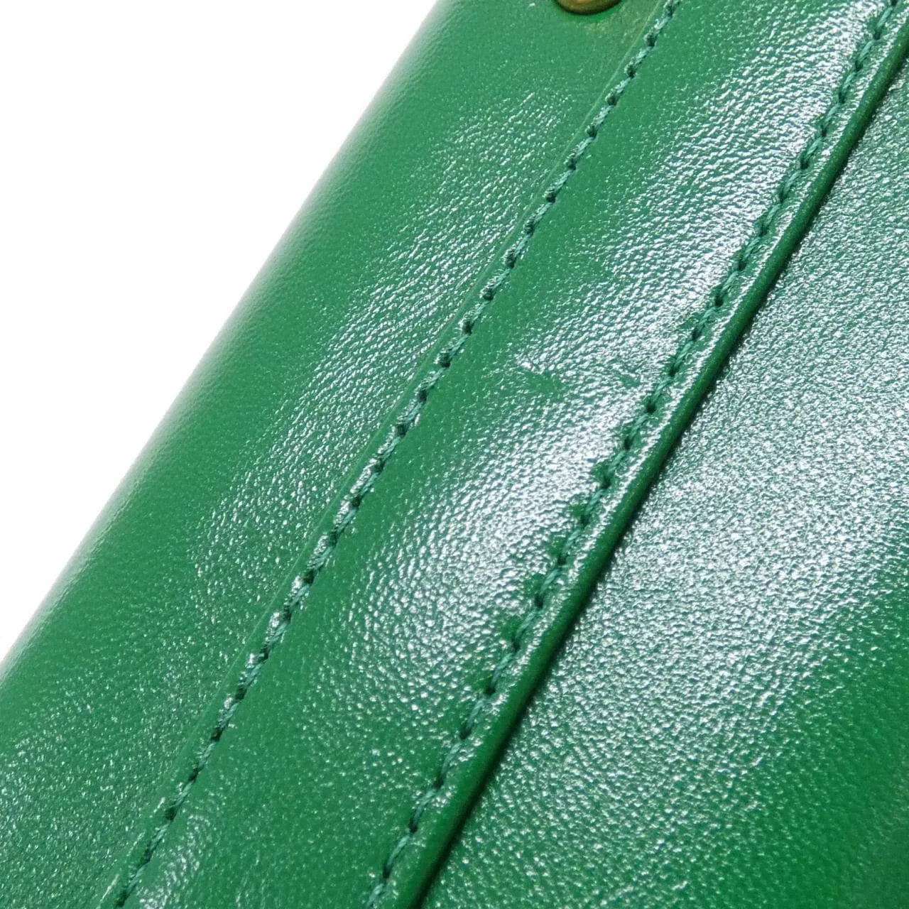 CHANEL AS4958 Handbag Lambskin Green Lambskin Rank A - Thumbnail 4