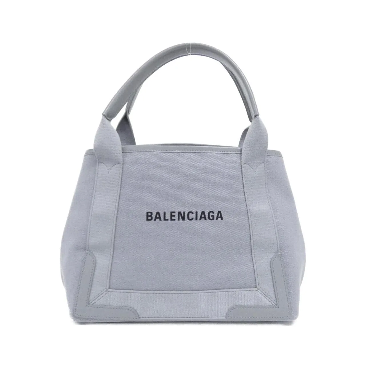 BALENCIAGA 339933 AQ38N Handbag Canvas Navy