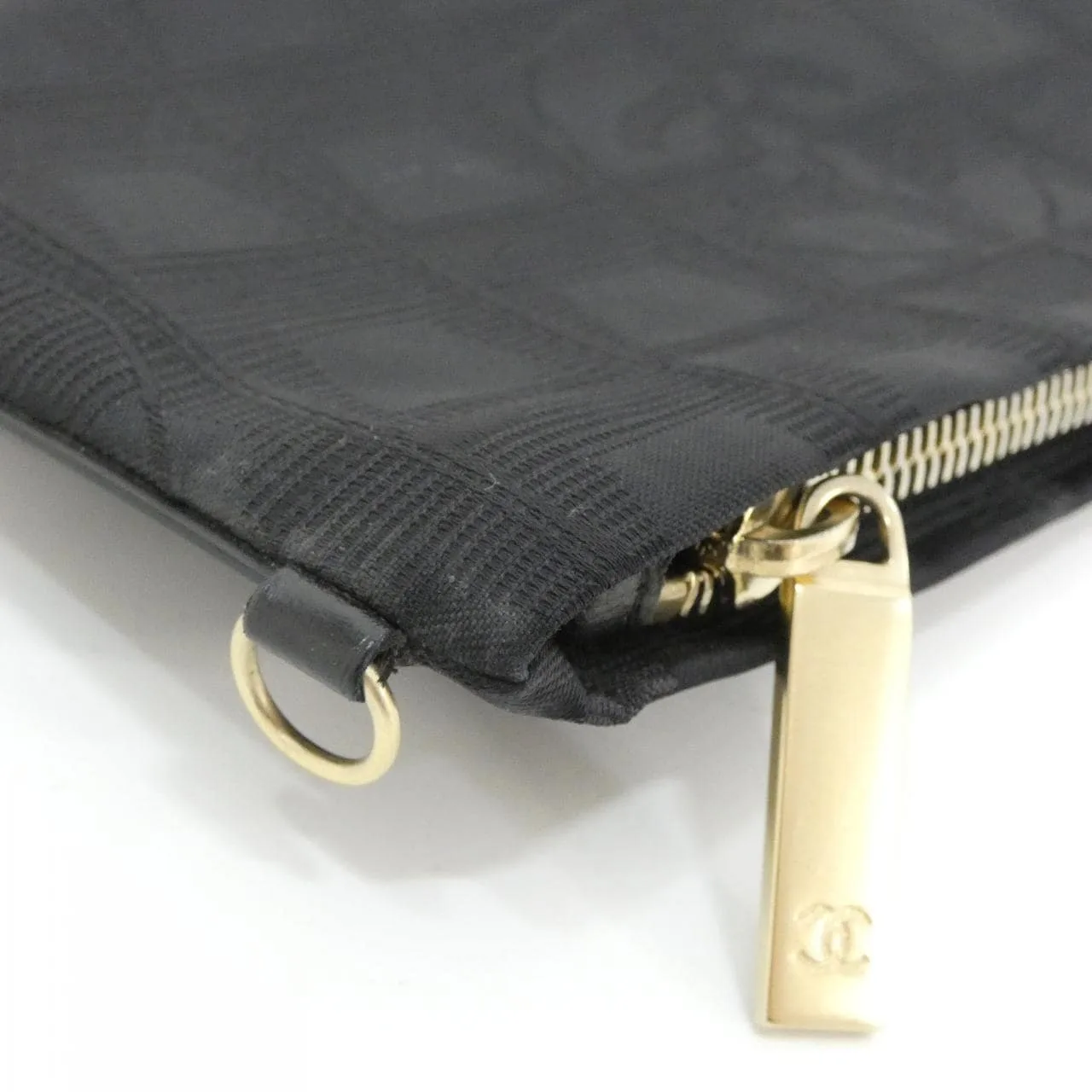 CHANEL 20532 Pouch Nylon 黑色 尼龍 中古品A - 縮圖 3