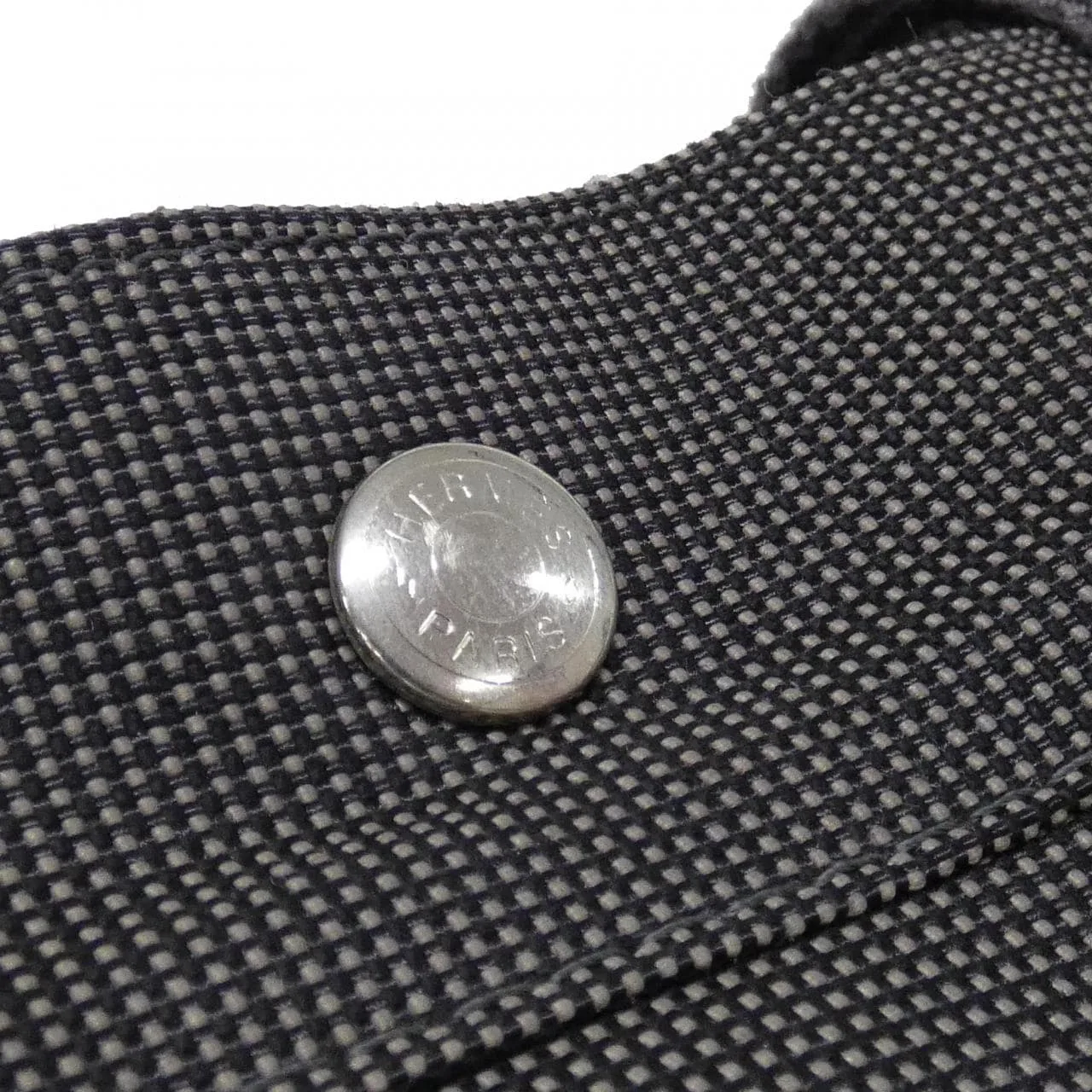 HERMES 100941M Handbag Canvas Black Canvas Rank A - Thumbnail 5