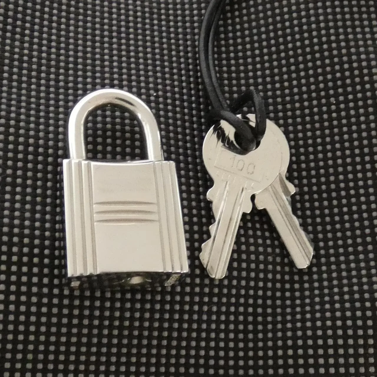 HERMES 100941M Handbag Canvas Black Canvas Rank A - Thumbnail 6