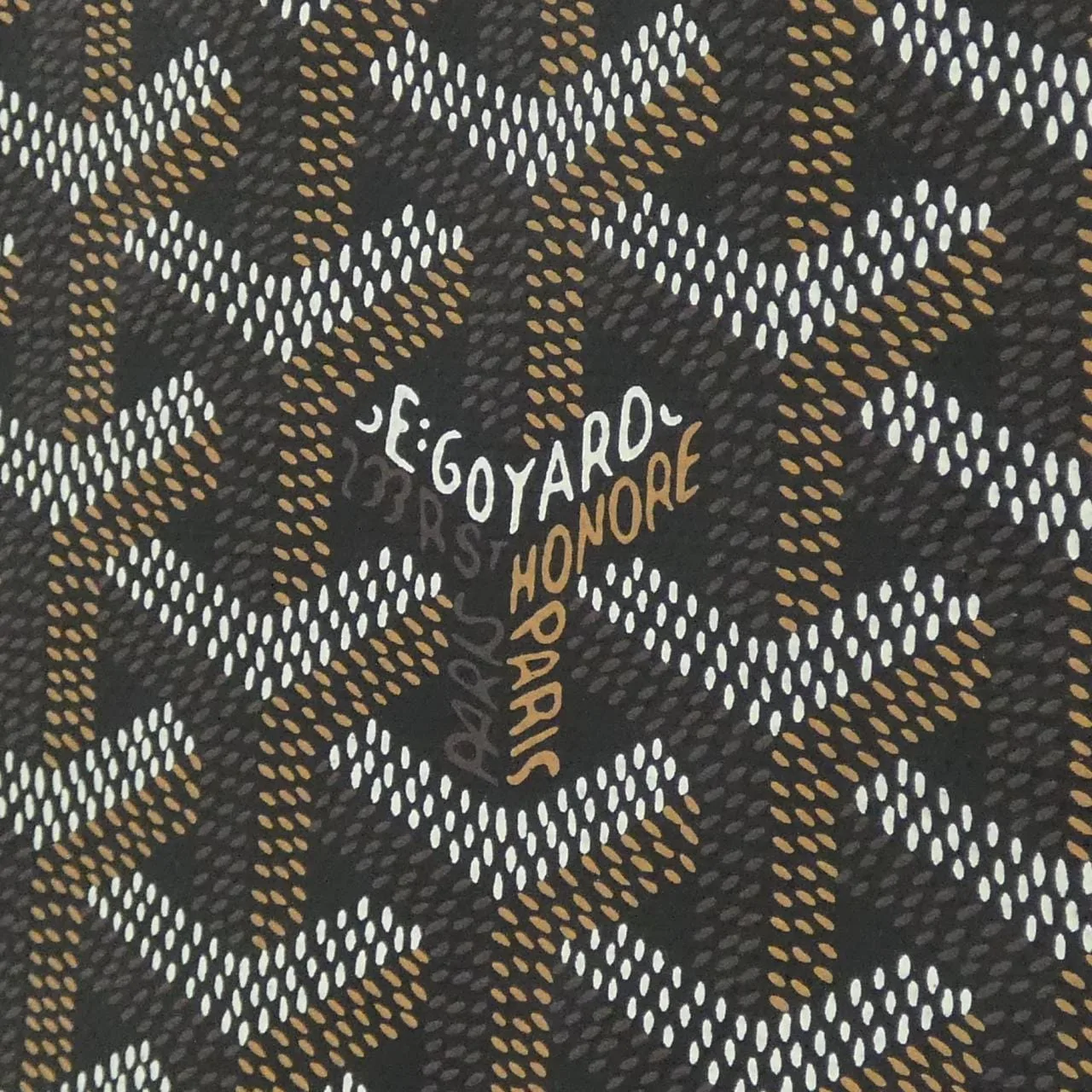 GOYARD Saint Louis AMA LOUIS PM Tote Canvas 黑色 帆布 中古品A - 縮圖 3