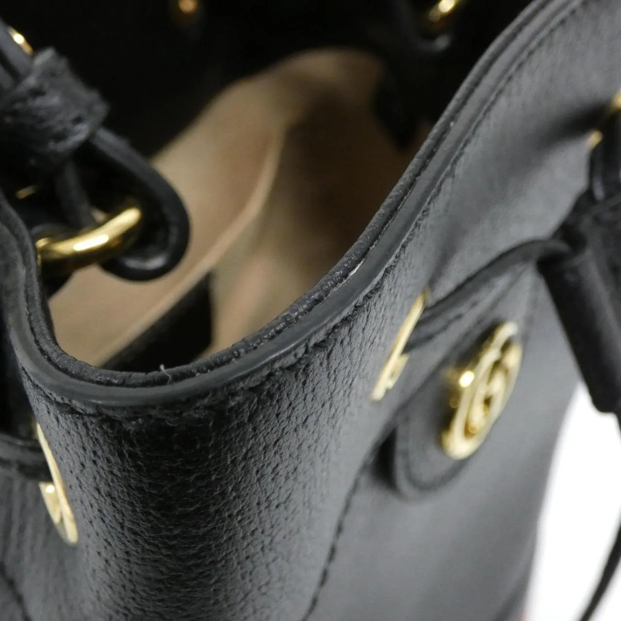 GUCCI Ophidia 719884 AAA5Y Handbag Leather 黑色 皮革 中古品A - 縮圖 5