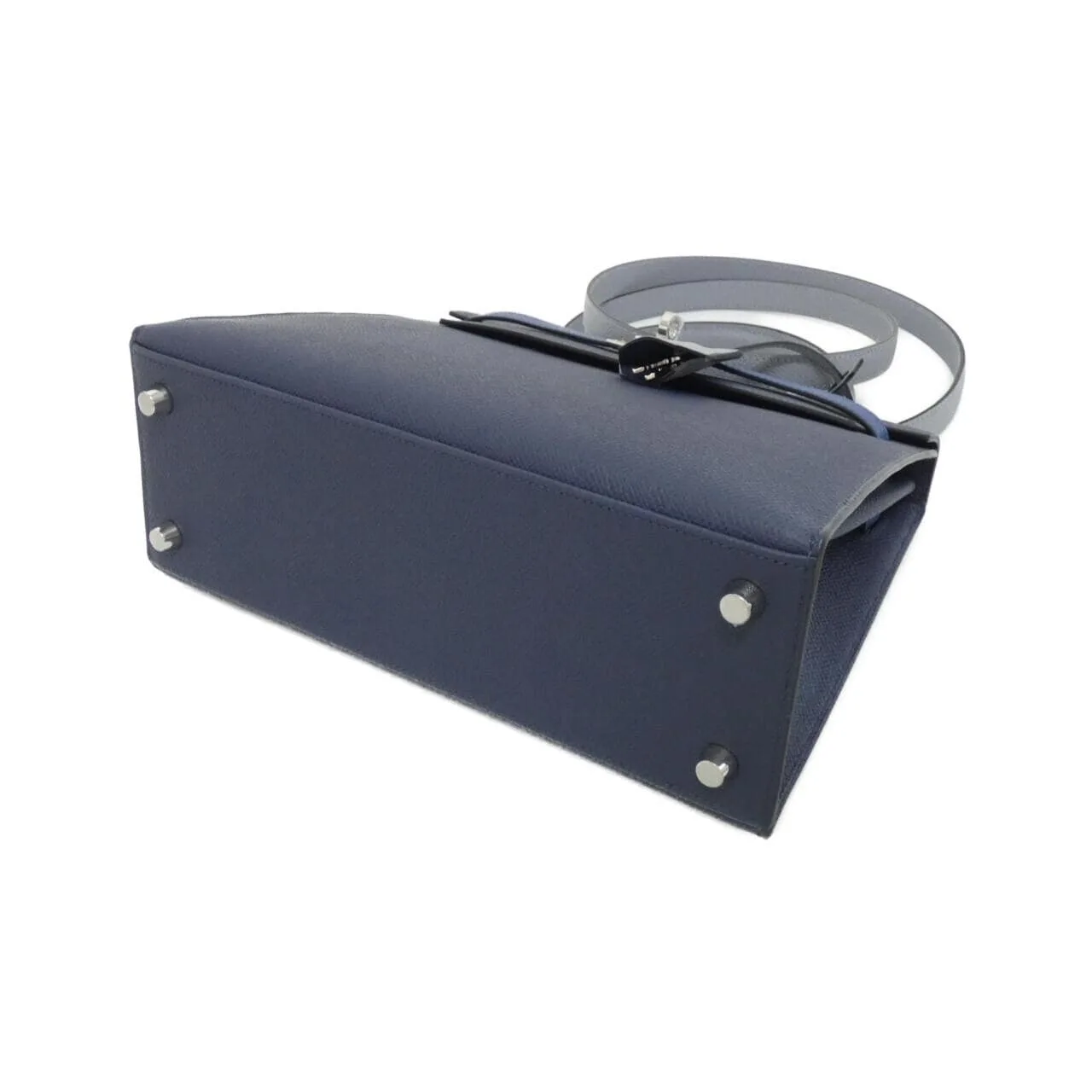 HERMES Kelly 082734CK Handbag Epsom Blue Epsom Leather Unused - Thumbnail 3