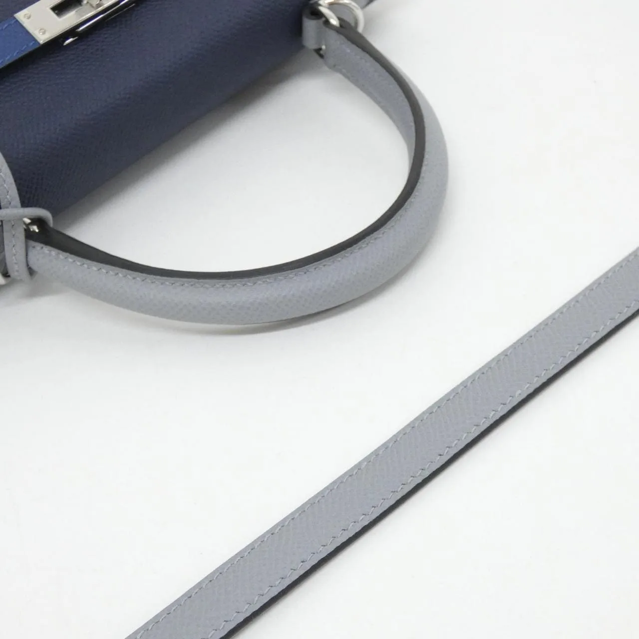 HERMES Kelly 082734CK Handbag Epsom Blue Epsom Leather Unused - Thumbnail 5