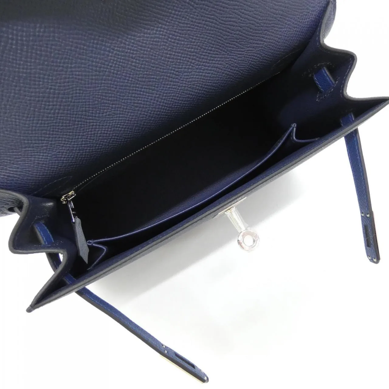 HERMES Kelly 082734CK Handbag Epsom Blue Epsom Leather Unused - Thumbnail 6