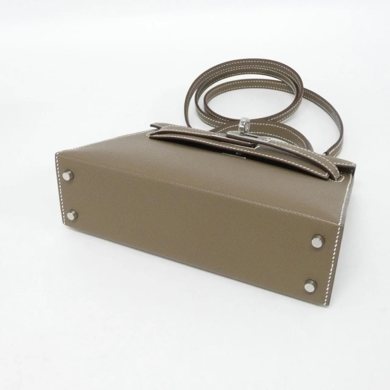 HERMES Kelly 071302CK Handbag Epsom Etoupe Epsom Leather Unused - Thumbnail 3