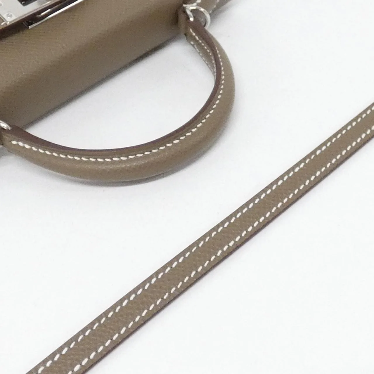 HERMES Kelly 071302CK Handbag Epsom Etoupe Epsom Leather Unused - Thumbnail 4
