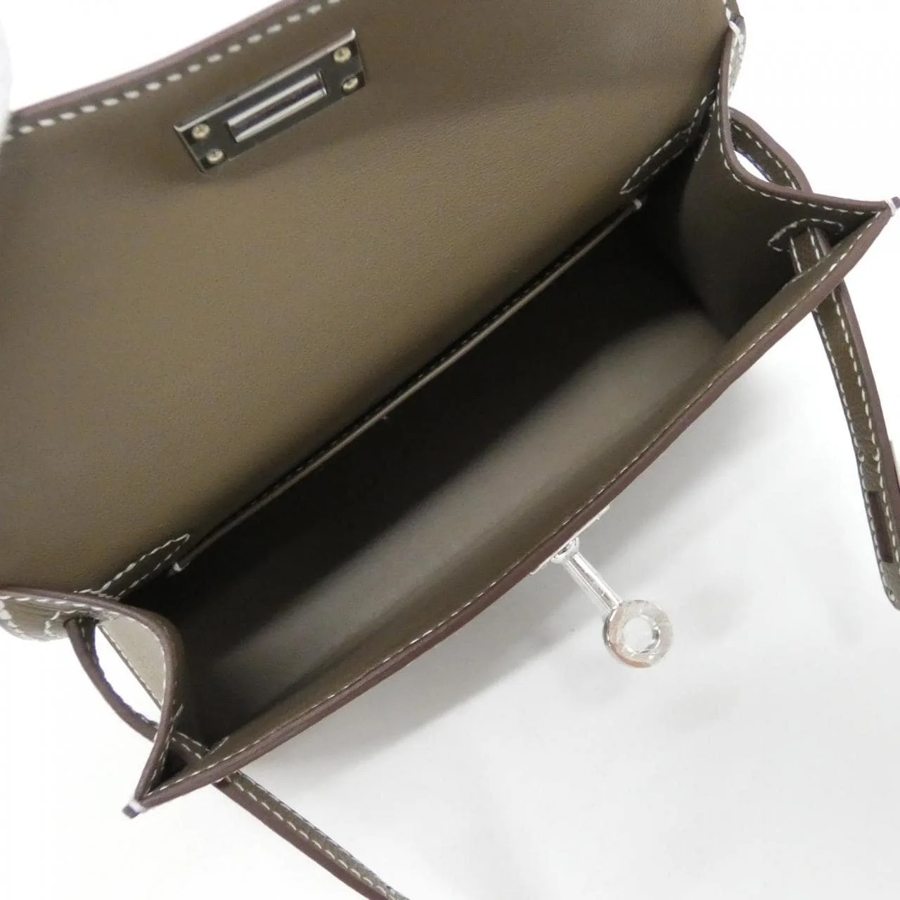 HERMES Kelly 071302CK Handbag Epsom Etoupe Epsom Leather Unused - Thumbnail 5