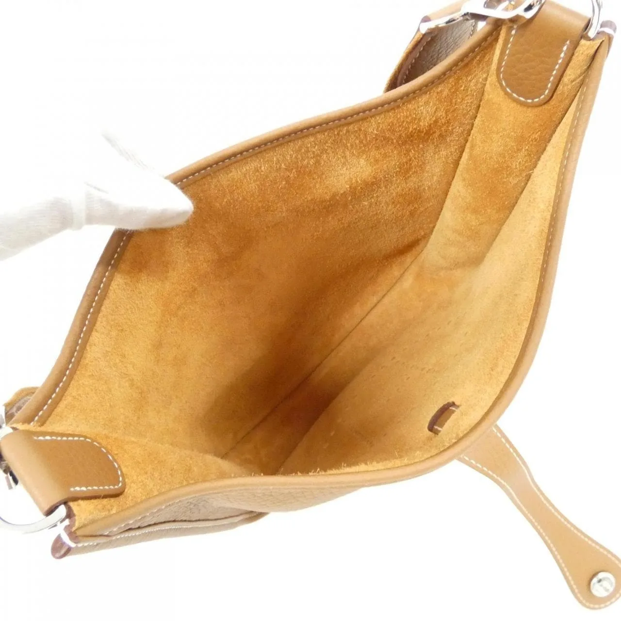 HERMES Evelyne 056277CK Shoulder Clemence Gold Clemence Leather Unused - Thumbnail 5