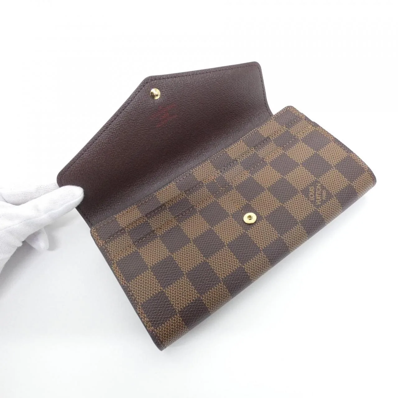 LOUIS VUITTON N63209 Wallet Damier Black Damier Rank A - Thumbnail 4