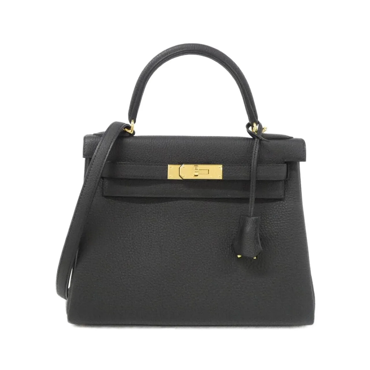 HERMES Kelly 027630CC Handbag Togo Black