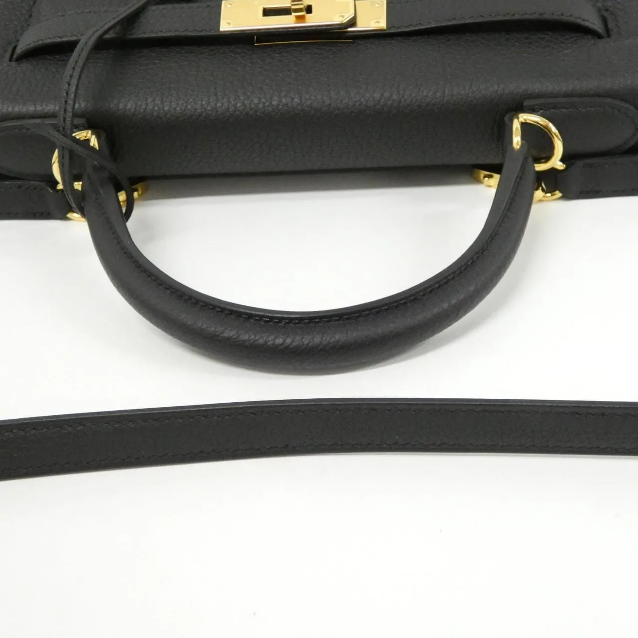 HERMES Kelly 027630CC Handbag Togo Black Togo Leather Unused - Thumbnail 5