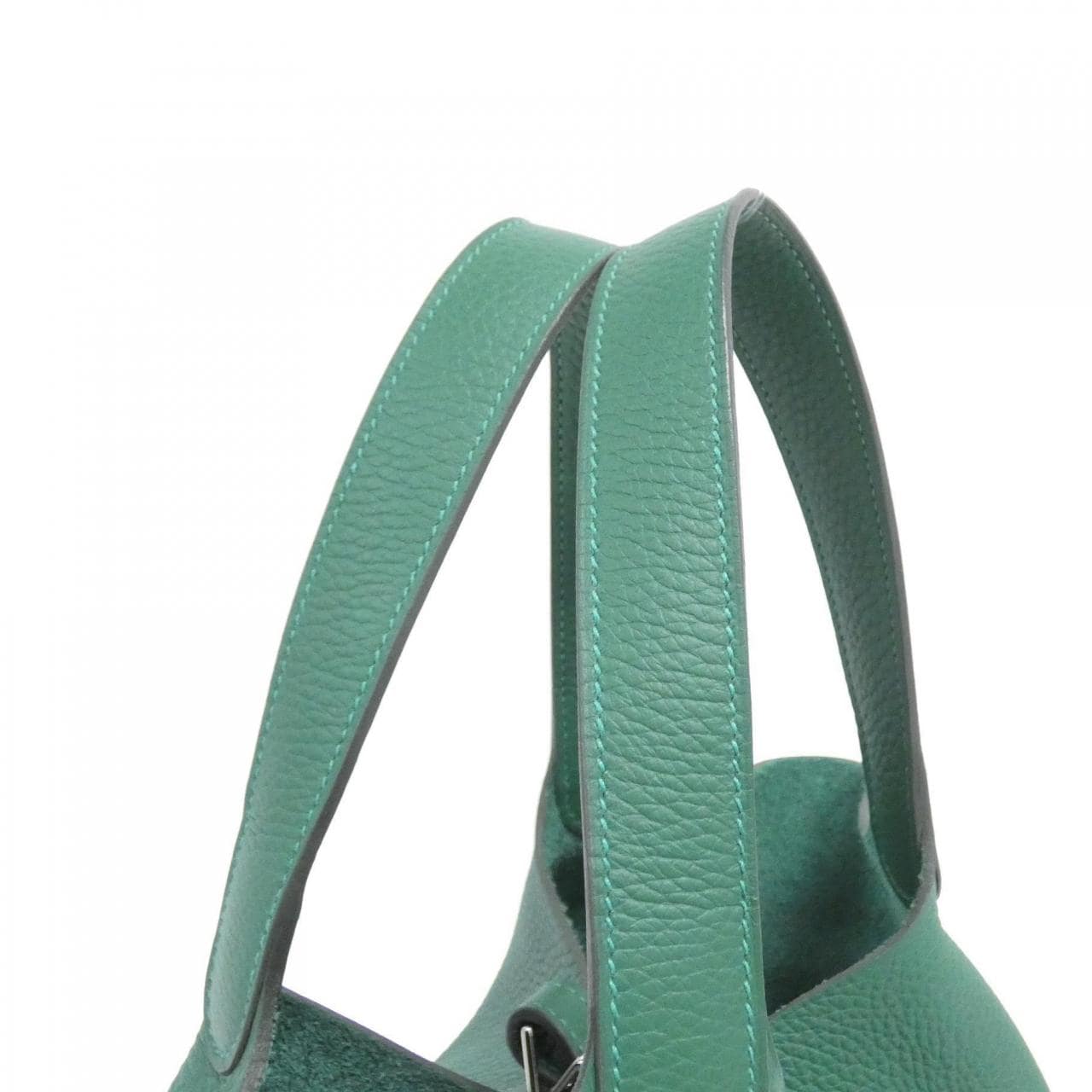 HERMES HERMÈS Picotin 060991CK Bag Clemence 黑色 Clemence 皮 中古品A - 縮圖 5