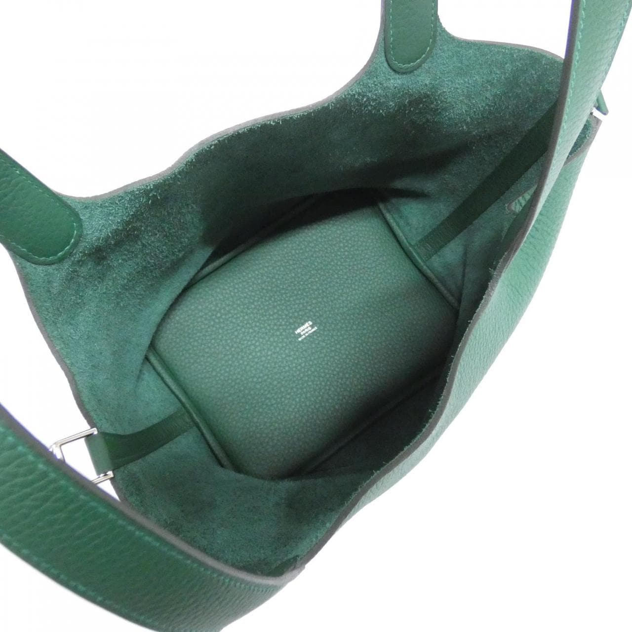 HERMES HERMÈS Picotin 060991CK Bag Clemence 黑色 Clemence 皮 中古品A - 縮圖 6