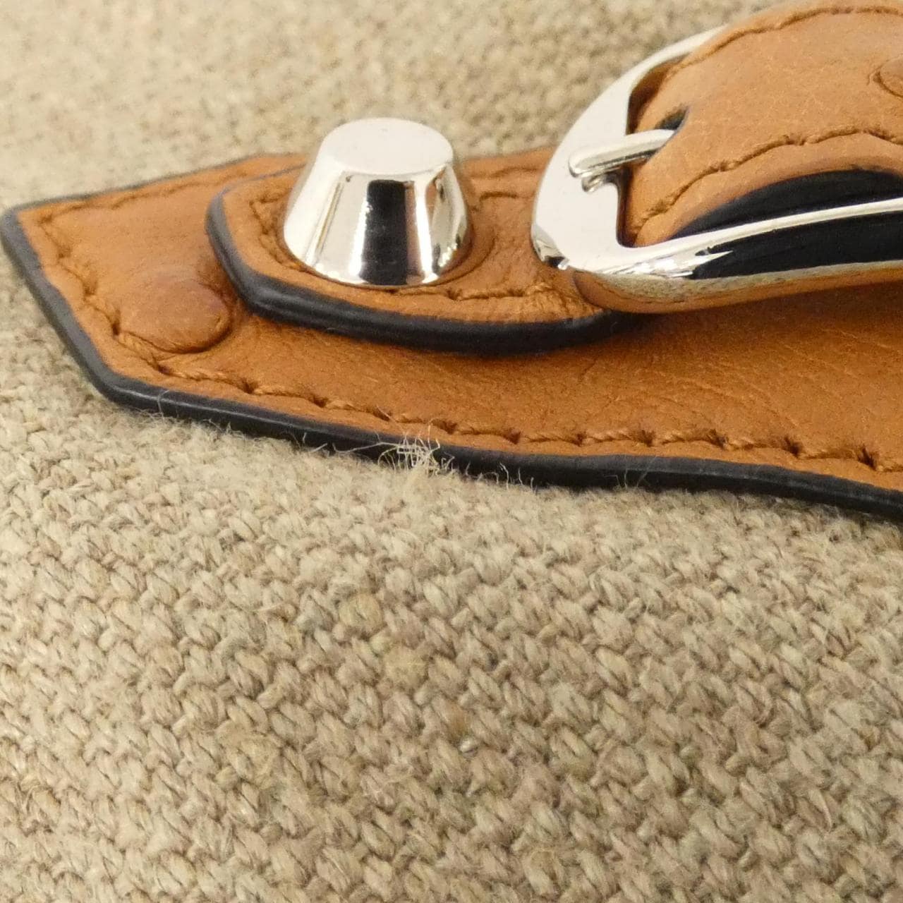 BALENCIAGA Le City 115748 Bag Ostrich Black Ostrich - Thumbnail 5