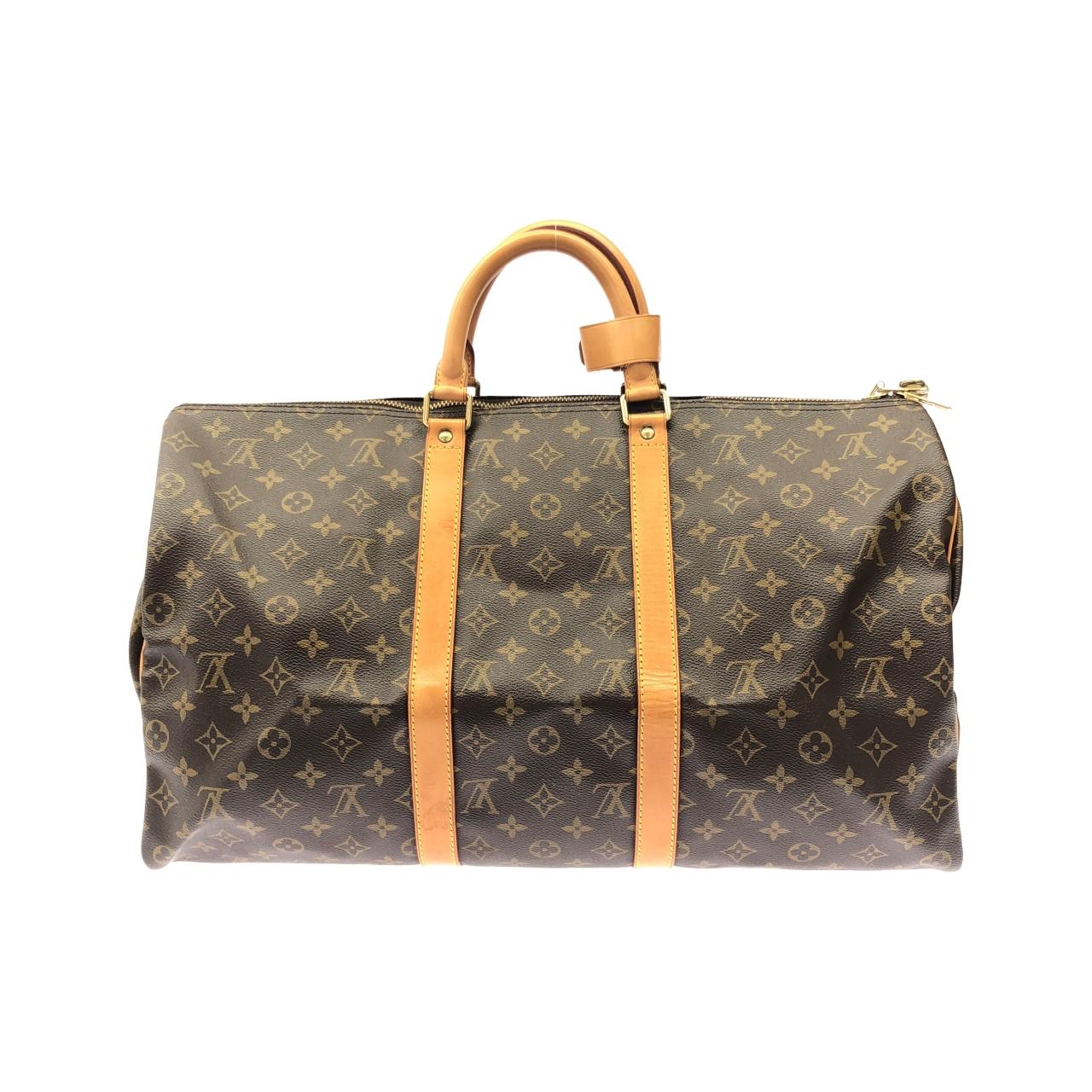 LOUIS VUITTON Keepall M41426 Boston Bag Monogram 黑色 Monogram 中古品B - 縮圖 2