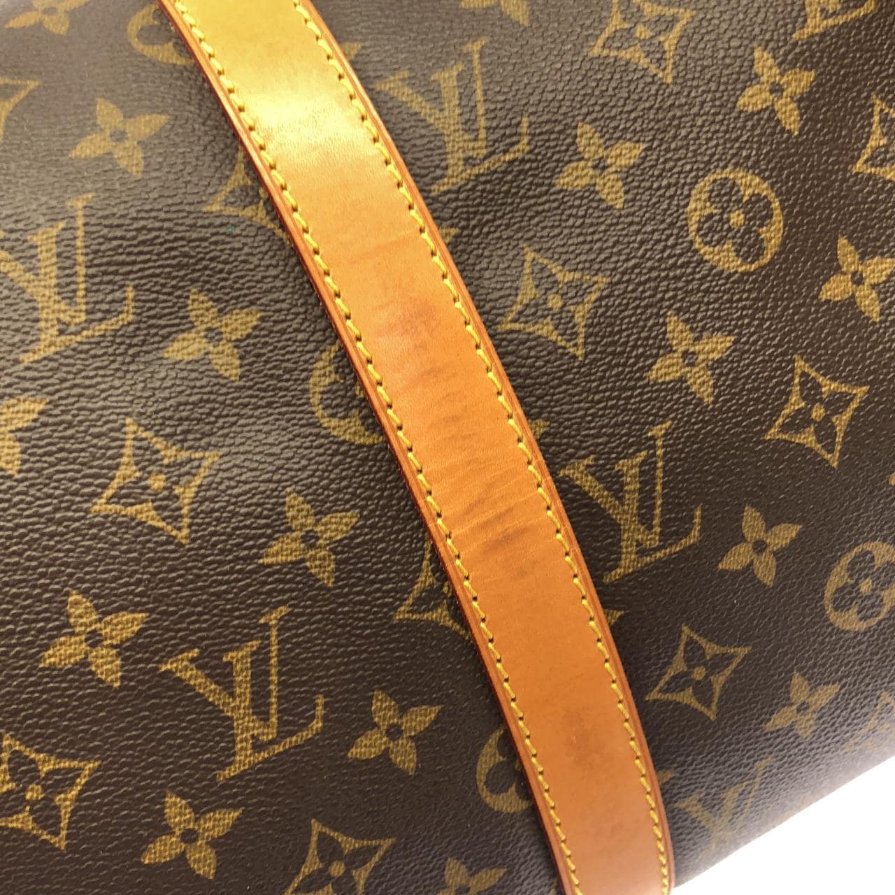 LOUIS VUITTON Keepall M41426 Boston Bag Monogram 黑色 Monogram 中古品B - 縮圖 4