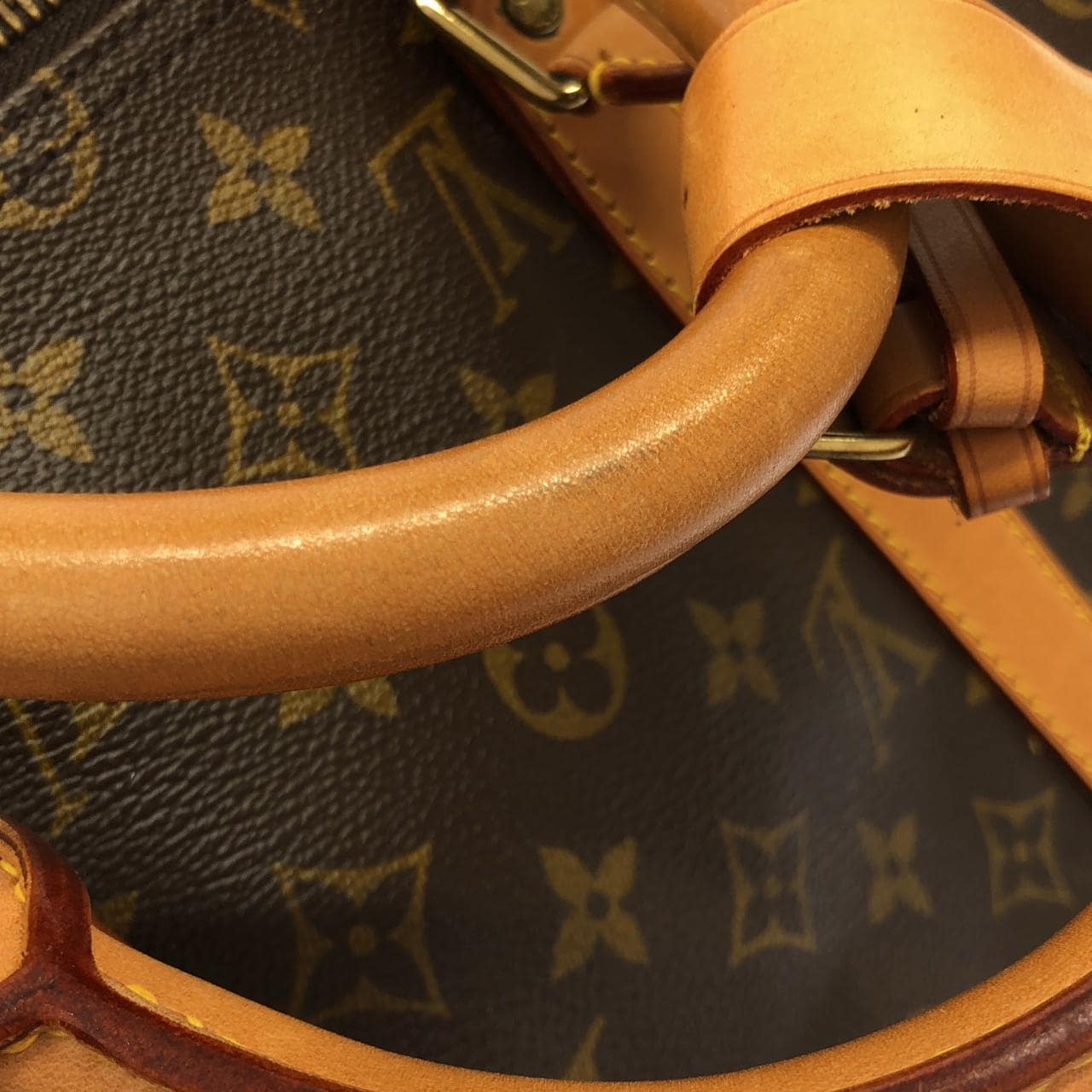 LOUIS VUITTON Keepall M41426 Boston Bag Monogram 黑色 Monogram 中古品B - 縮圖 7