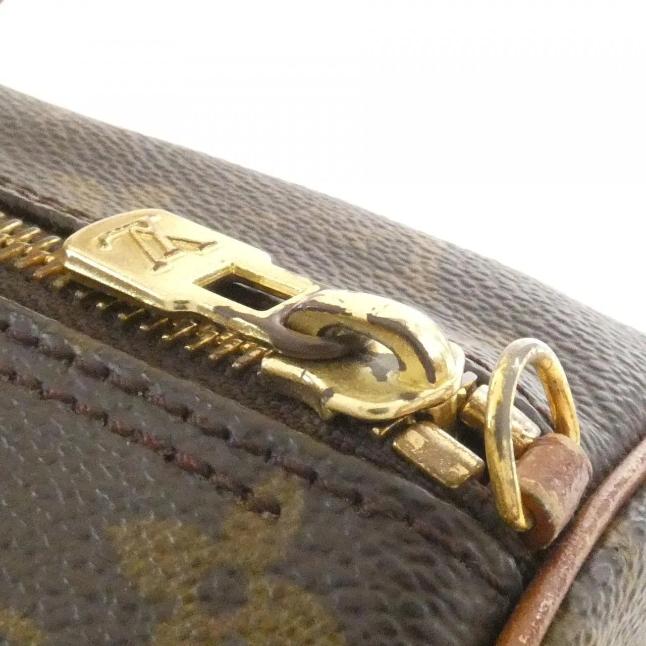 LOUIS VUITTON Papillon M51365 Handbag Monogram 黑色 Monogram 中古品B - 縮圖 4