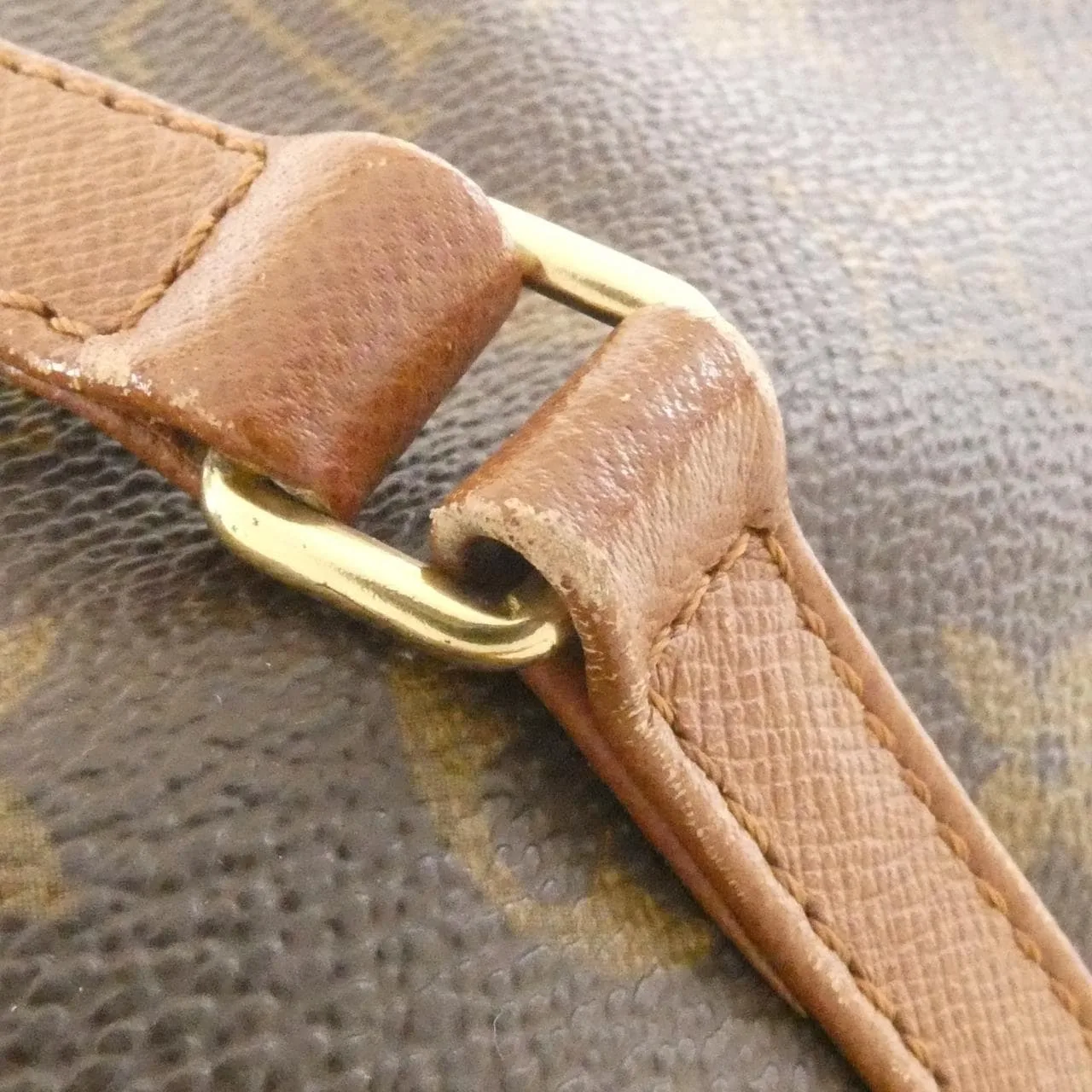 LOUIS VUITTON Papillon M51365 Handbag Monogram 黑色 Monogram 中古品B - 縮圖 6