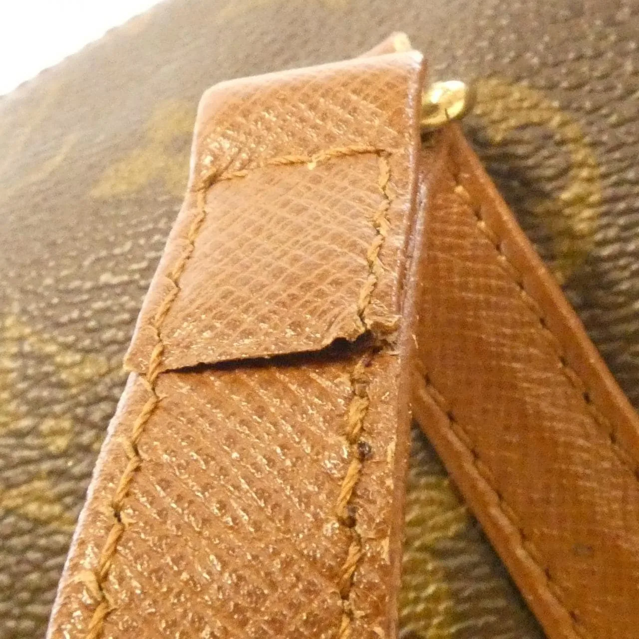 LOUIS VUITTON Papillon M51365 Handbag Monogram 黑色 Monogram 中古品B - 縮圖 7