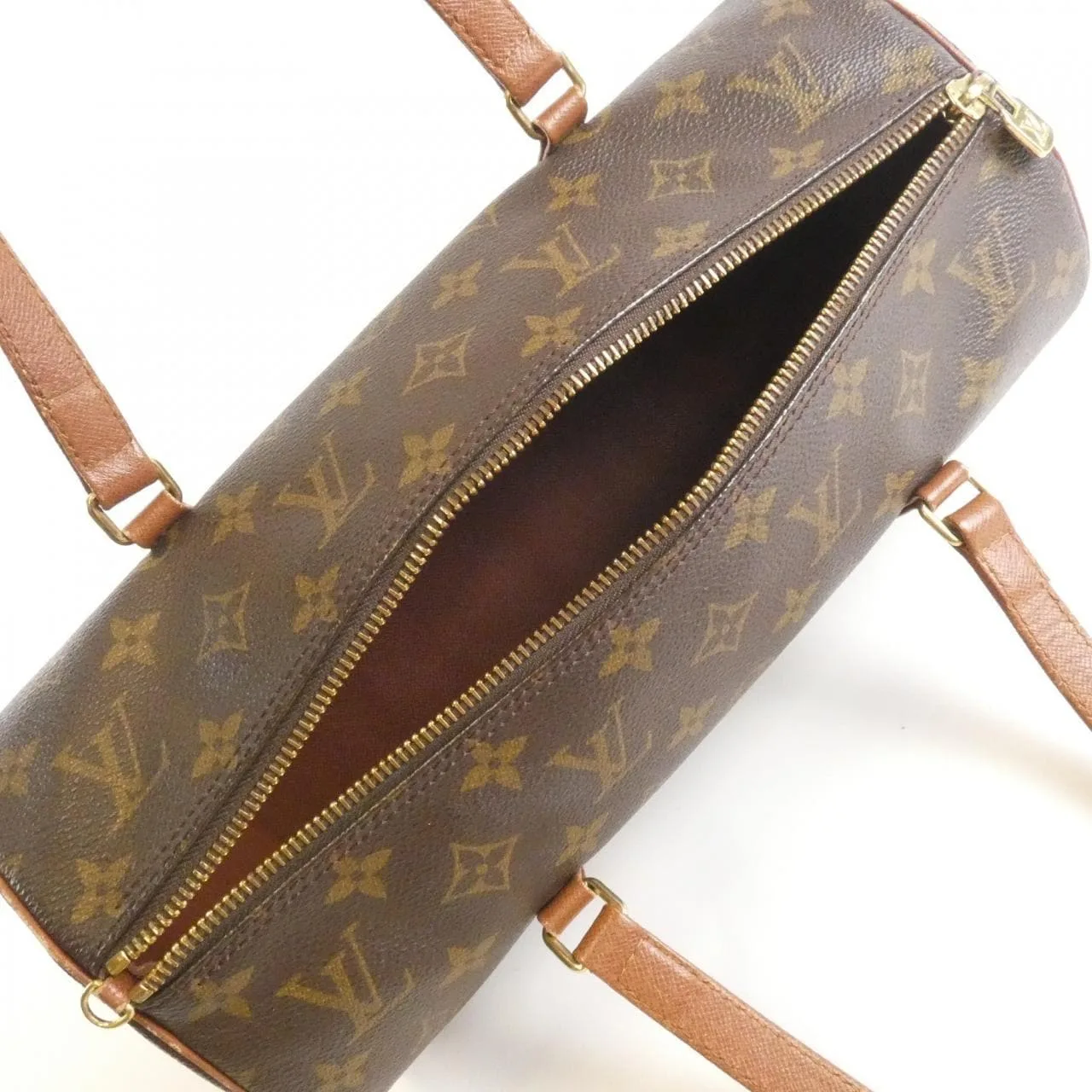 LOUIS VUITTON Papillon M51365 Handbag Monogram 黑色 Monogram 中古品B - 縮圖 8
