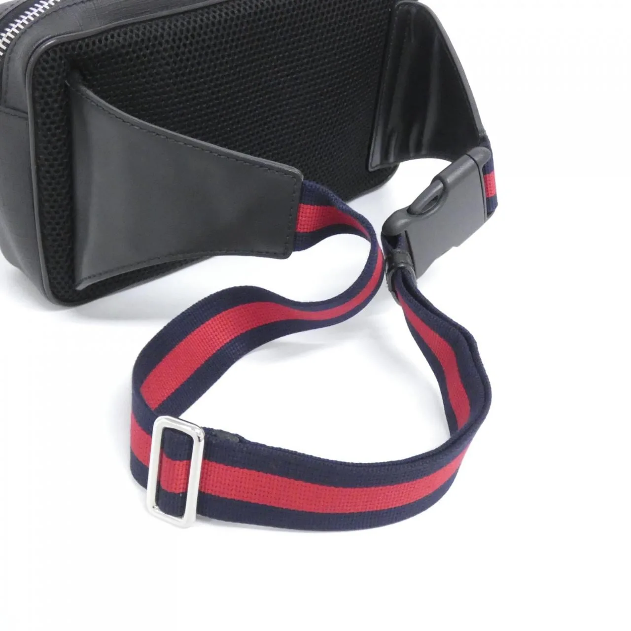 GUCCI 474293 K9RRN Belt Canvas 黑色 帆布 中古品A - 縮圖 5