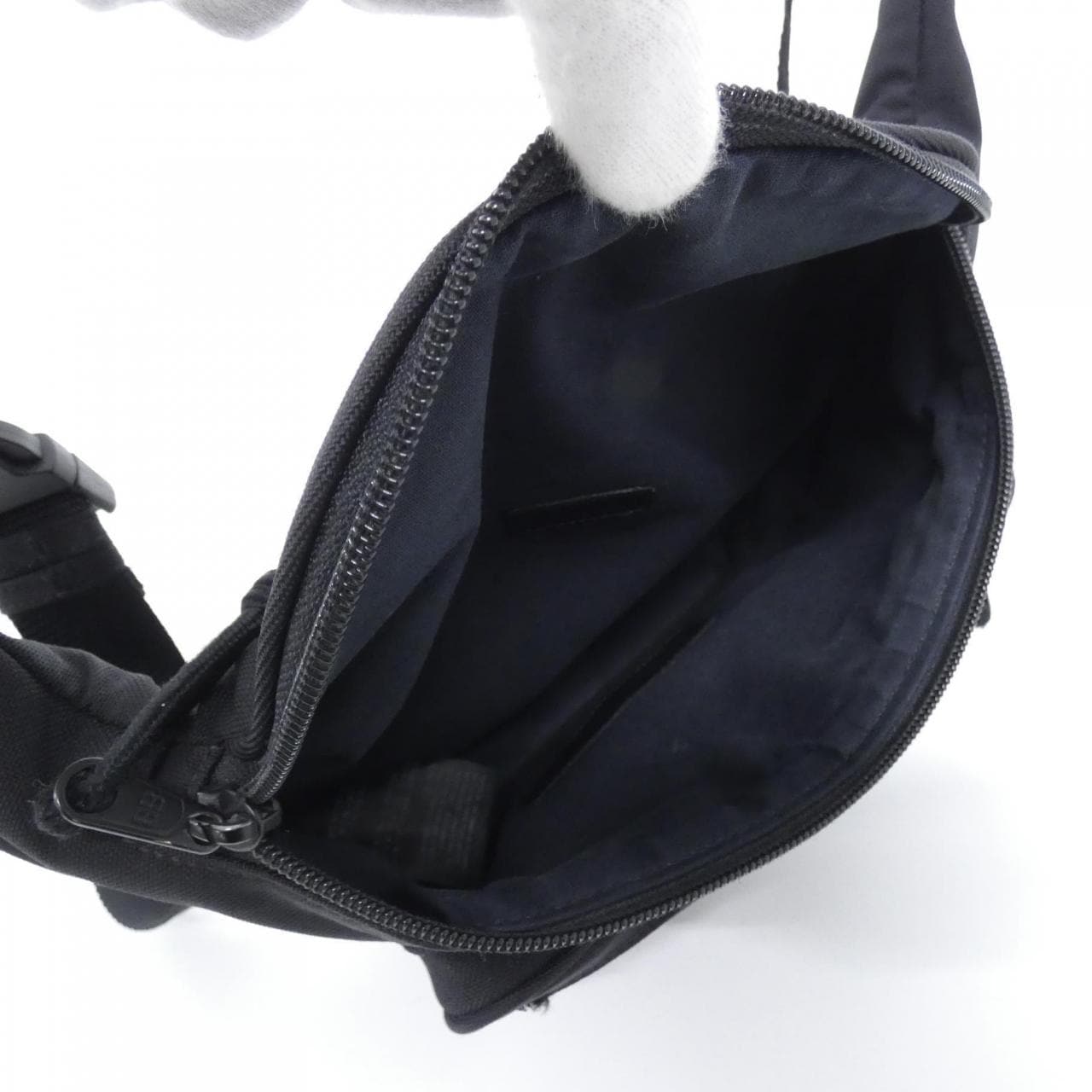 BALENCIAGA 482389 2JMF7 Belt Nylon 黑色 尼龍 中古品A - 縮圖 9