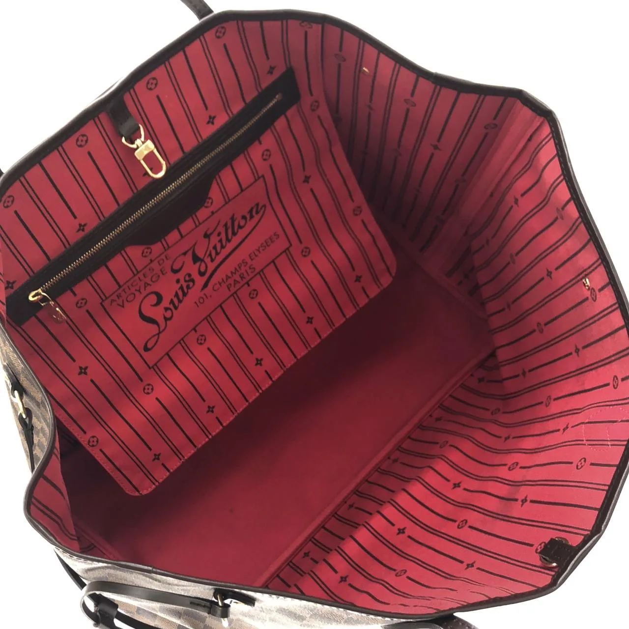 LOUIS VUITTON Neverfull N51106 Tote Damier Black Damier - Thumbnail 6