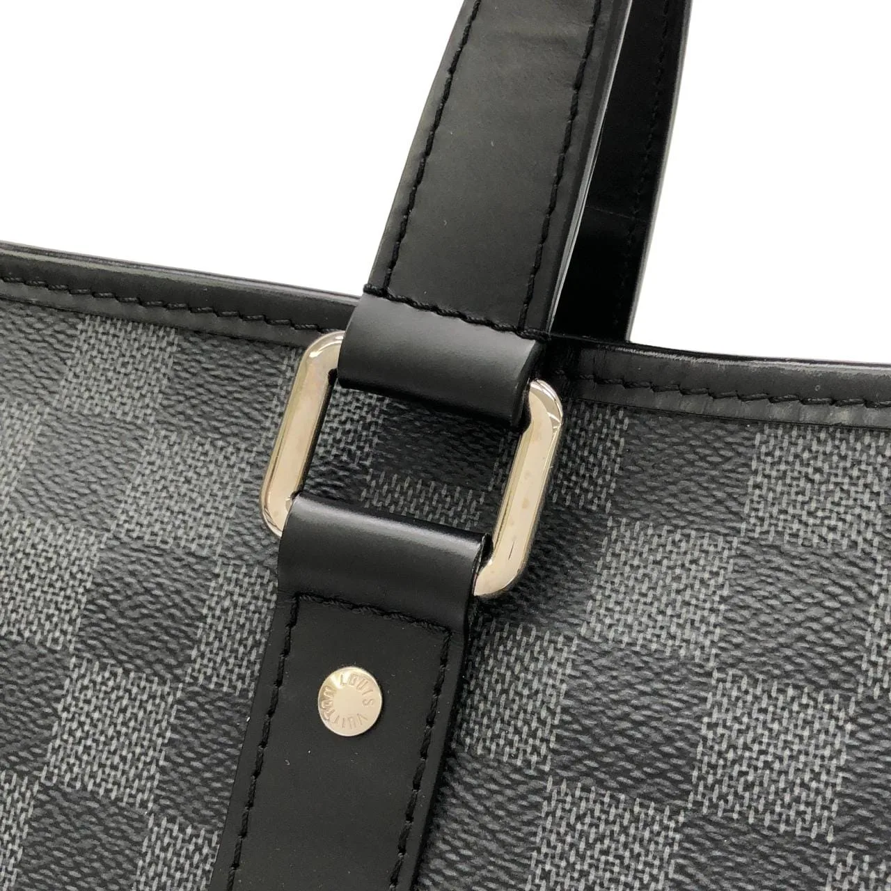 LOUIS VUITTON N41467 Handbag Damier 黑色 Damier 中古品A - 縮圖 7
