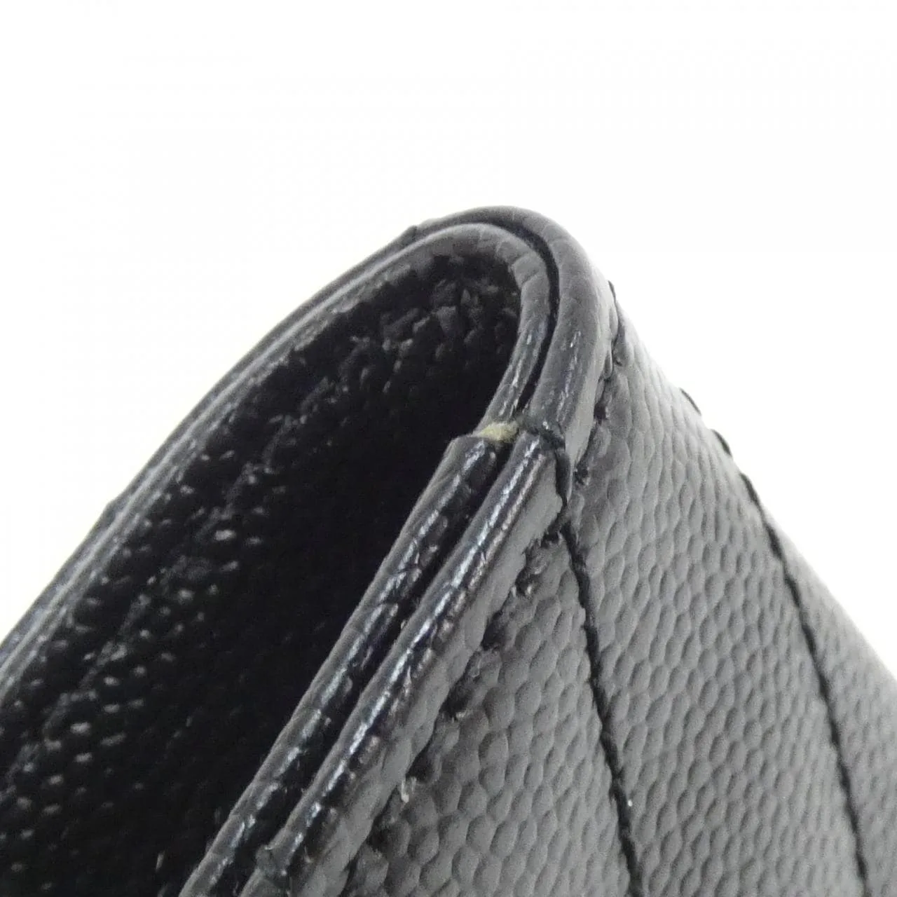 SAINT LAURENT 414404 BOW01 Coin Case 黑色 中古品A - 縮圖 3