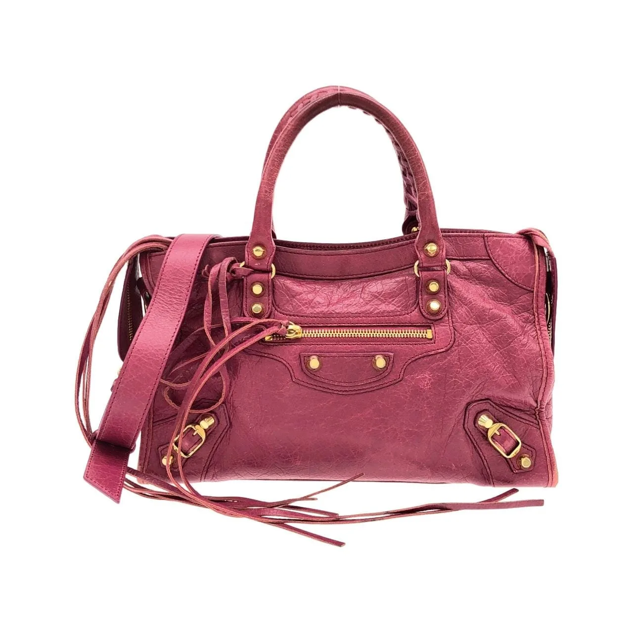 BALENCIAGA Le City 431621 D94JG Handbag Lambskin Gold