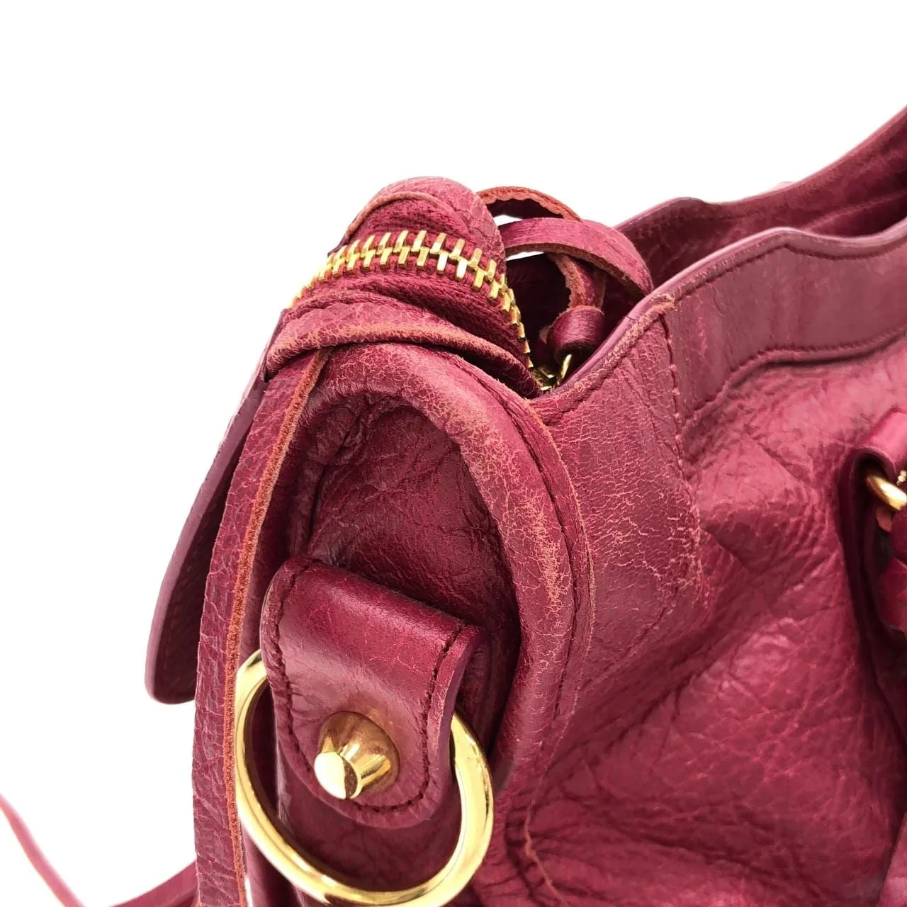 BALENCIAGA Le City 431621 D94JG Handbag Lambskin Gold Lambskin - Thumbnail 4