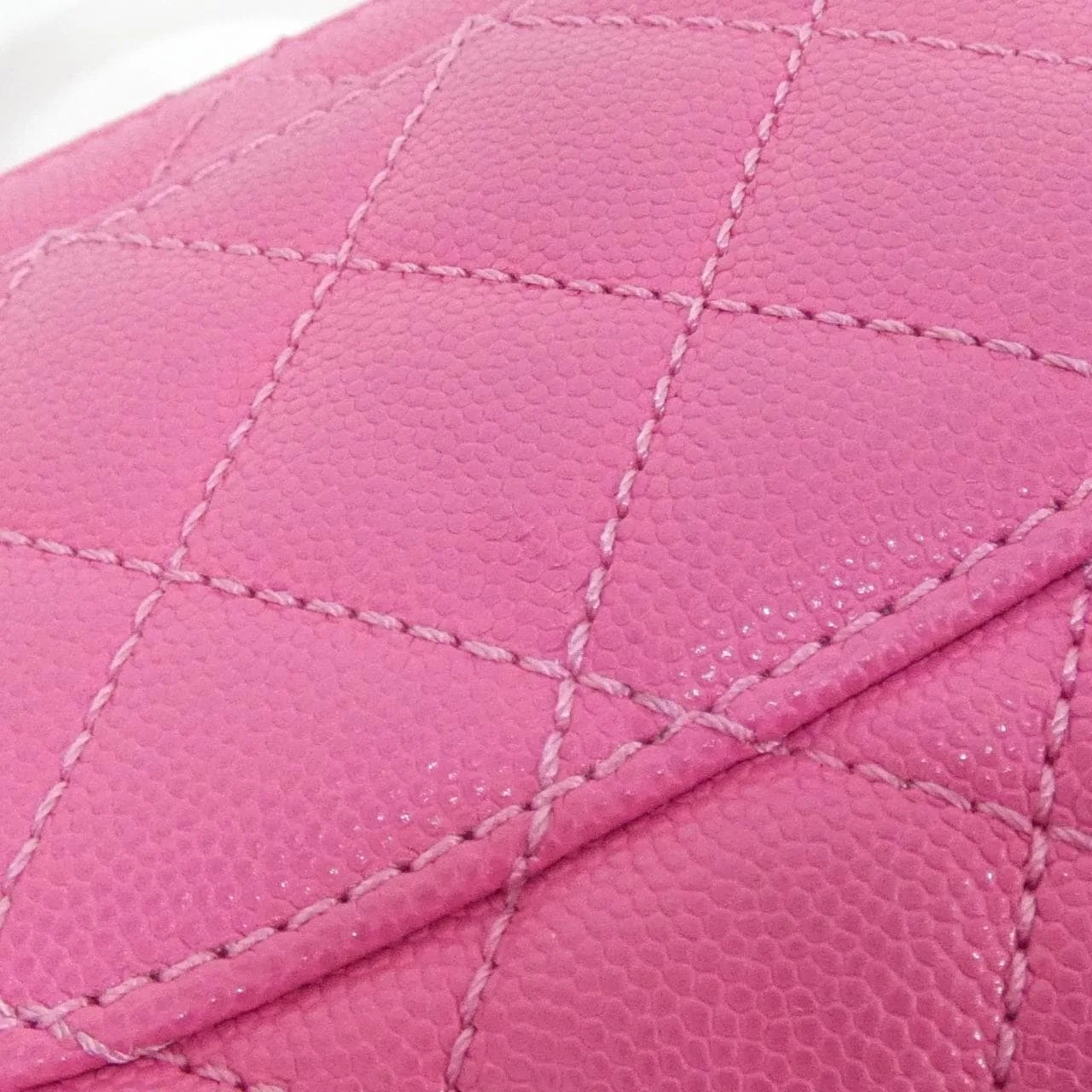 CHANEL Coco Handle AS2215 Handbag Grained Calfskin Pink Grained Calfskin Rank A - Thumbnail 4