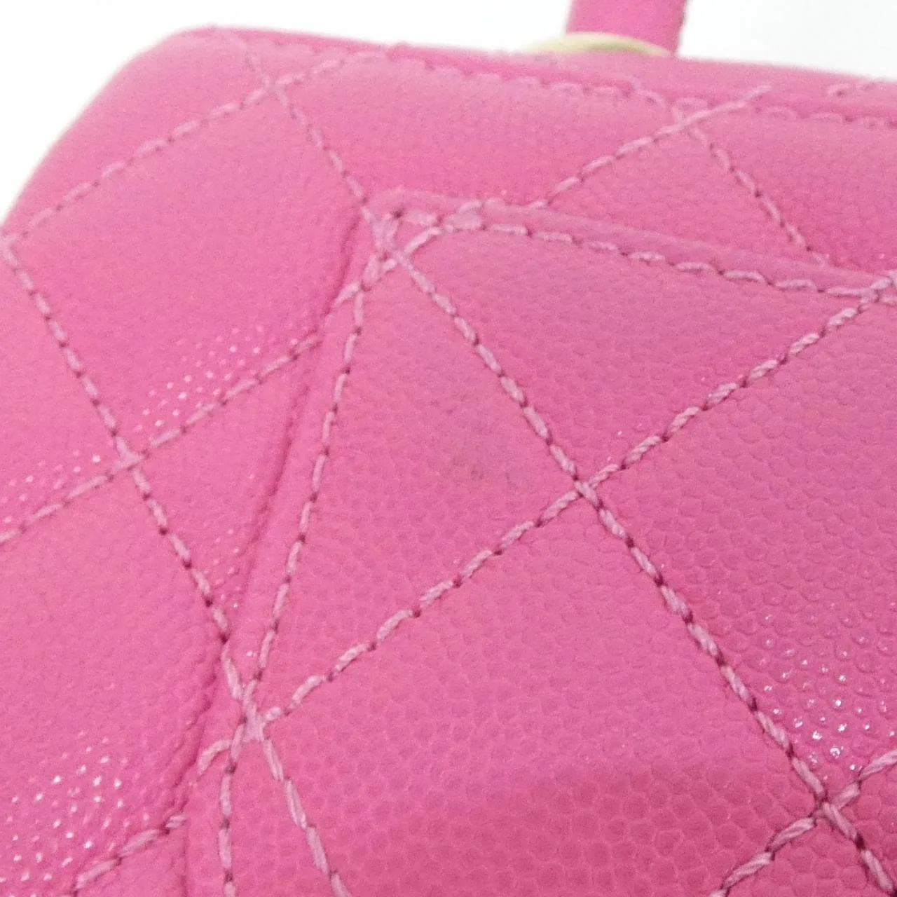 CHANEL Coco Handle AS2215 Handbag Grained Calfskin Pink Grained Calfskin Rank A - Thumbnail 5