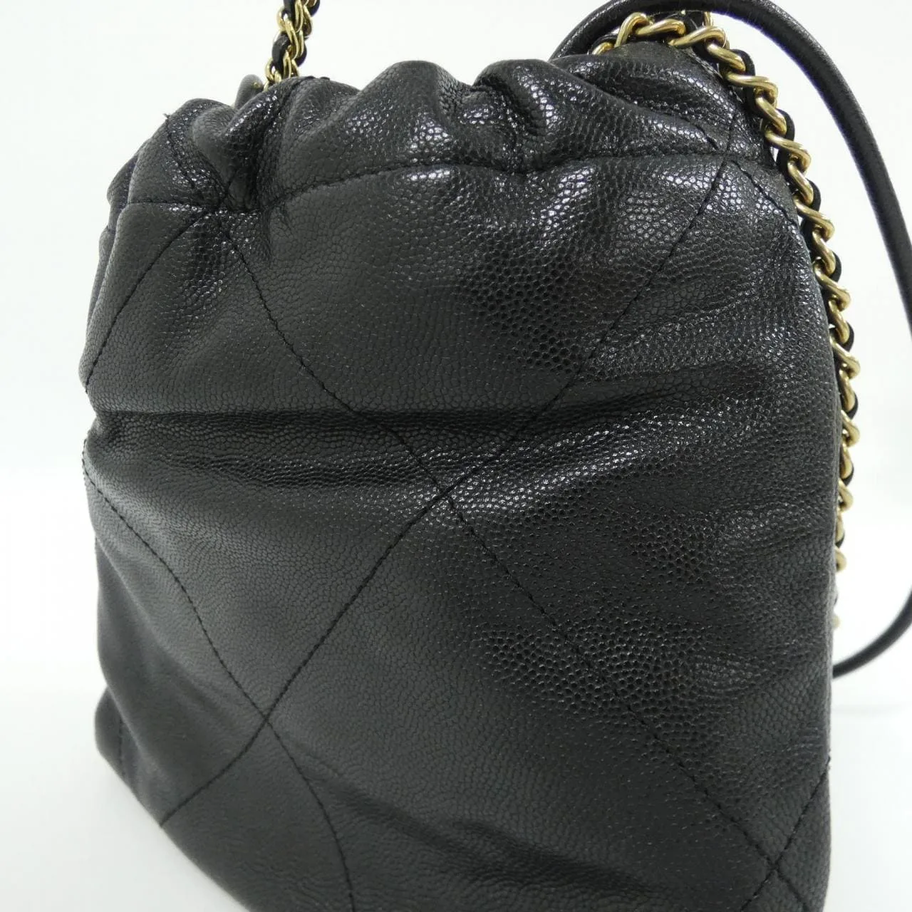 CHANEL Chanel 22 AS3980 Handbag Grained Calfskin Black Grained Calfskin Rank B - Thumbnail 5