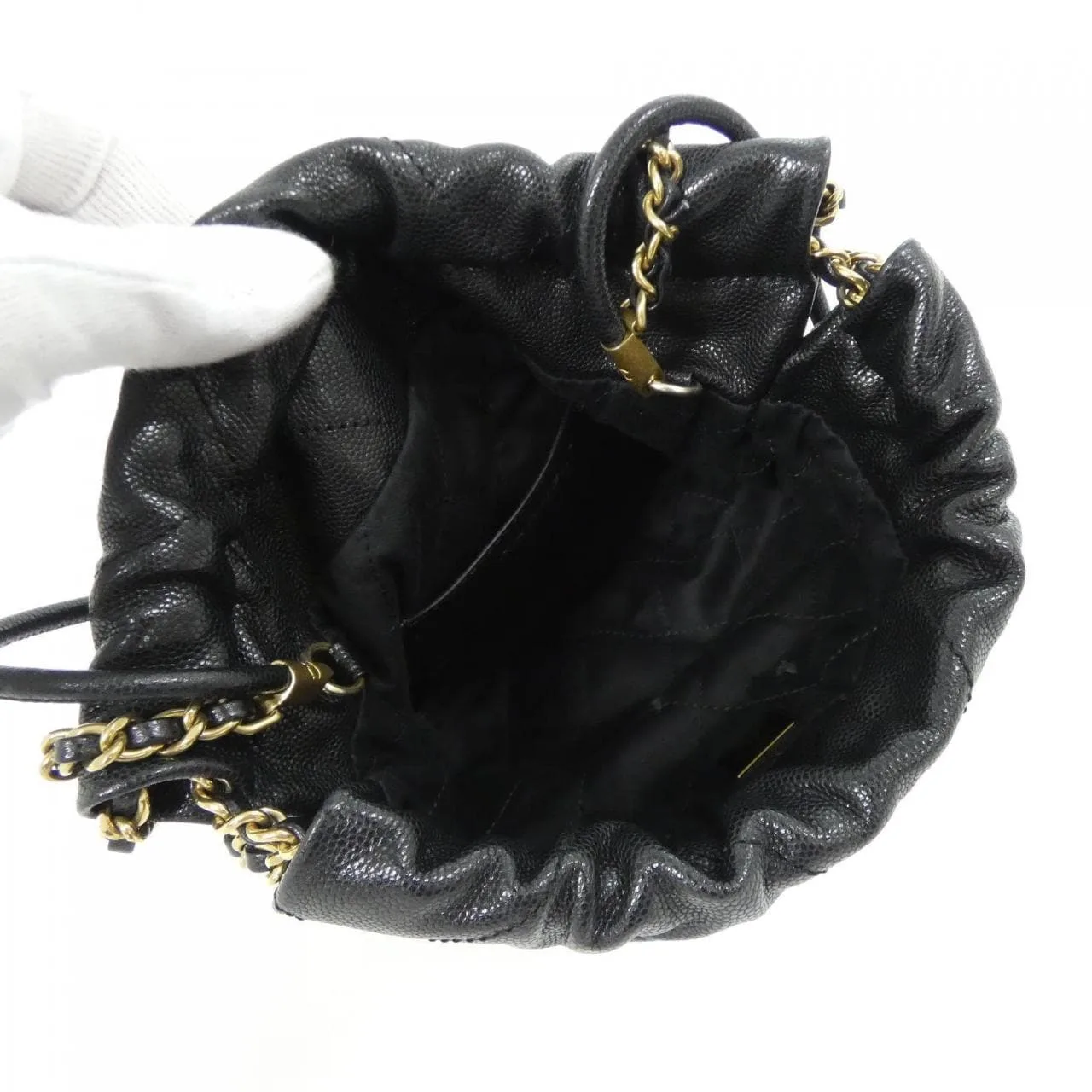 CHANEL Chanel 22 AS3980 Handbag Grained Calfskin Black Grained Calfskin Rank B - Thumbnail 8