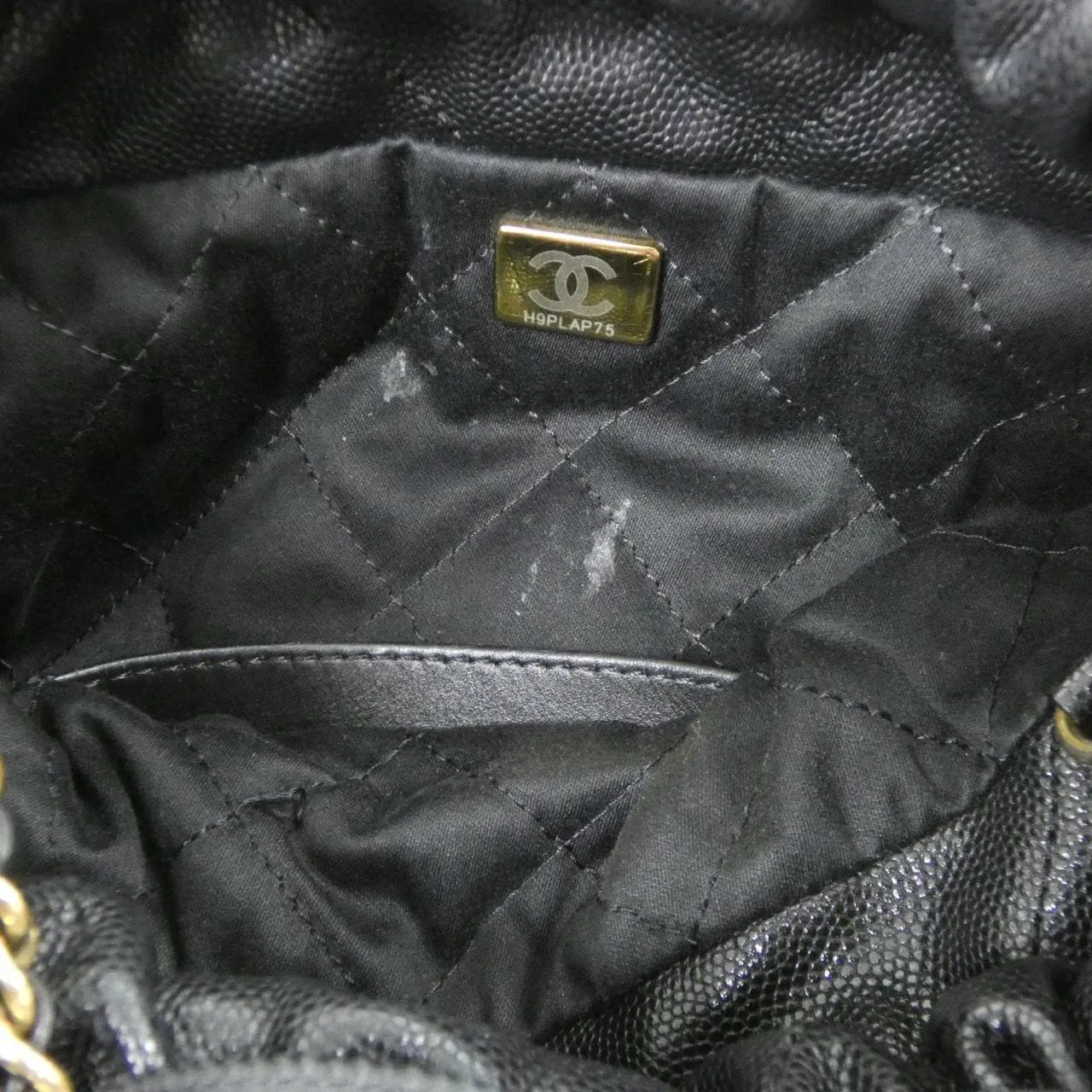 CHANEL Chanel 22 AS3980 Handbag Grained Calfskin Black Grained Calfskin Rank B - Thumbnail 10