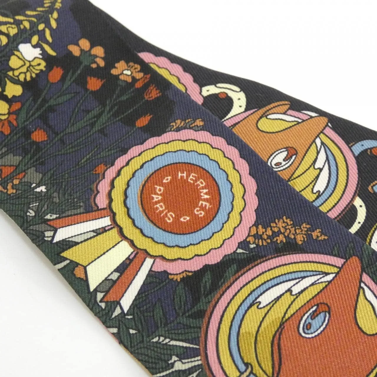 HERMES 064207S Scarf Black Rank A - Thumbnail 3