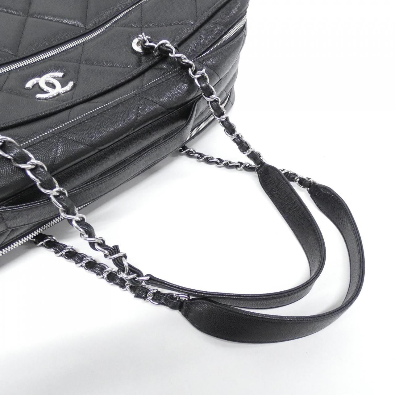 CHANEL AS5622 Boston Grained Calfskin Black Grained Calfskin Rank A - Thumbnail 8