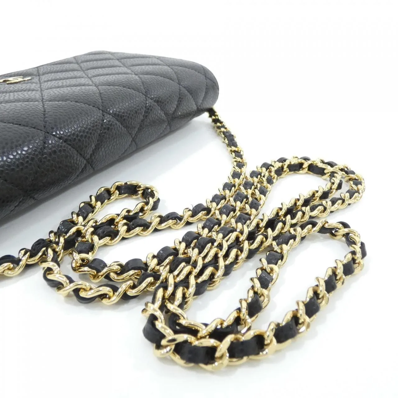 CHANEL Timeless Classic 33814 Wallet Grained Calfskin Black Grained Calfskin Rank A - Thumbnail 5