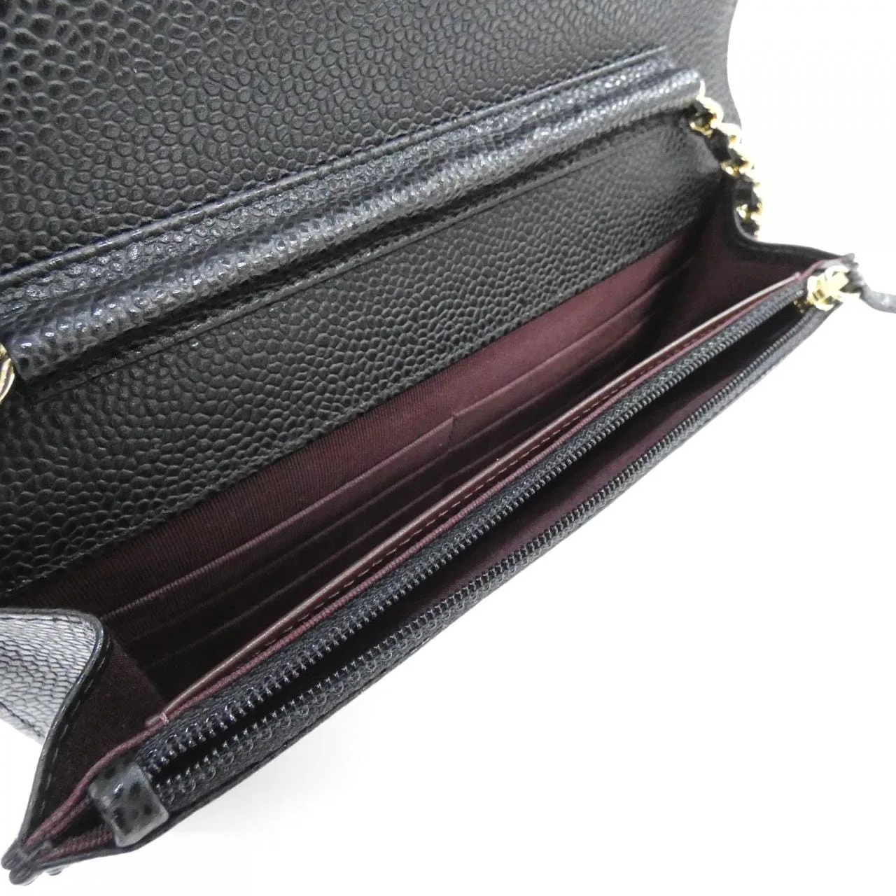 CHANEL Timeless Classic 33814 Wallet Grained Calfskin Black Grained Calfskin Rank A - Thumbnail 8