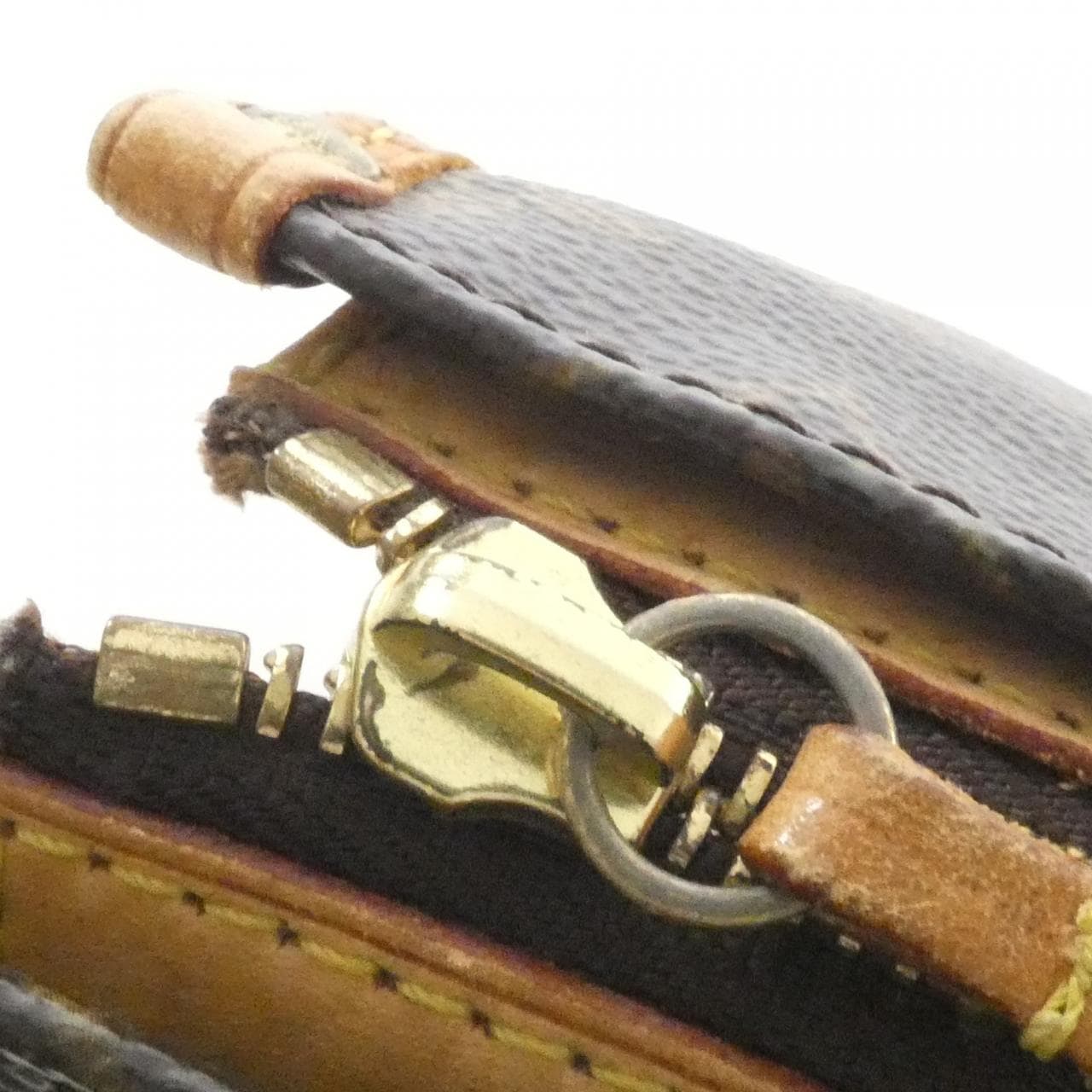 LOUIS VUITTON M40009 Handbag Monogram 黑色 Monogram 中古品B - 縮圖 6