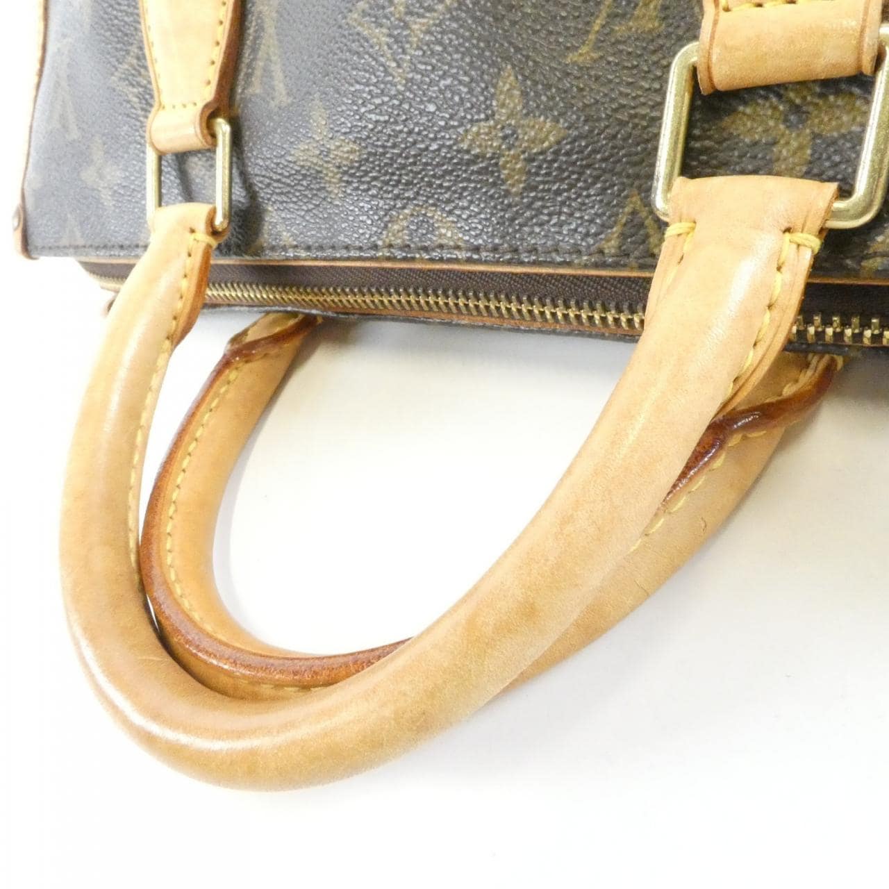 LOUIS VUITTON M40009 Handbag Monogram 黑色 Monogram 中古品B - 縮圖 7